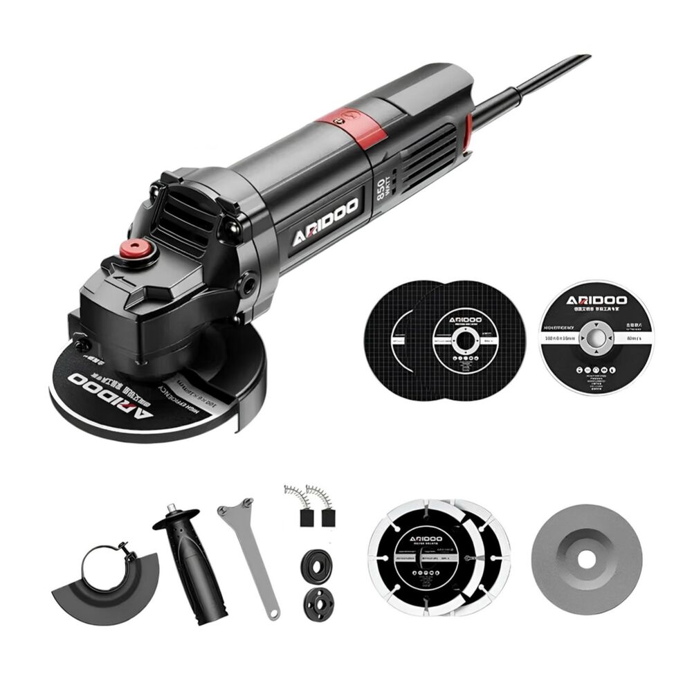 Esmeril Angular El&eacute;ctrico 850w Con Discos M&aacute;s Accesorios image number 0.0