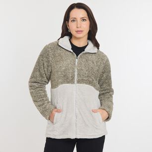 GEEPS POLERÓN BICOLOR FLEECE REGULAR CUELLO ALTO MUJER GEEPS