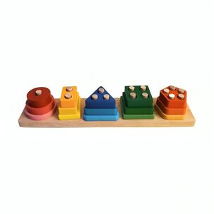 Juego Encaje Y Dificultad Madera Didáctico Bloques Madera 5