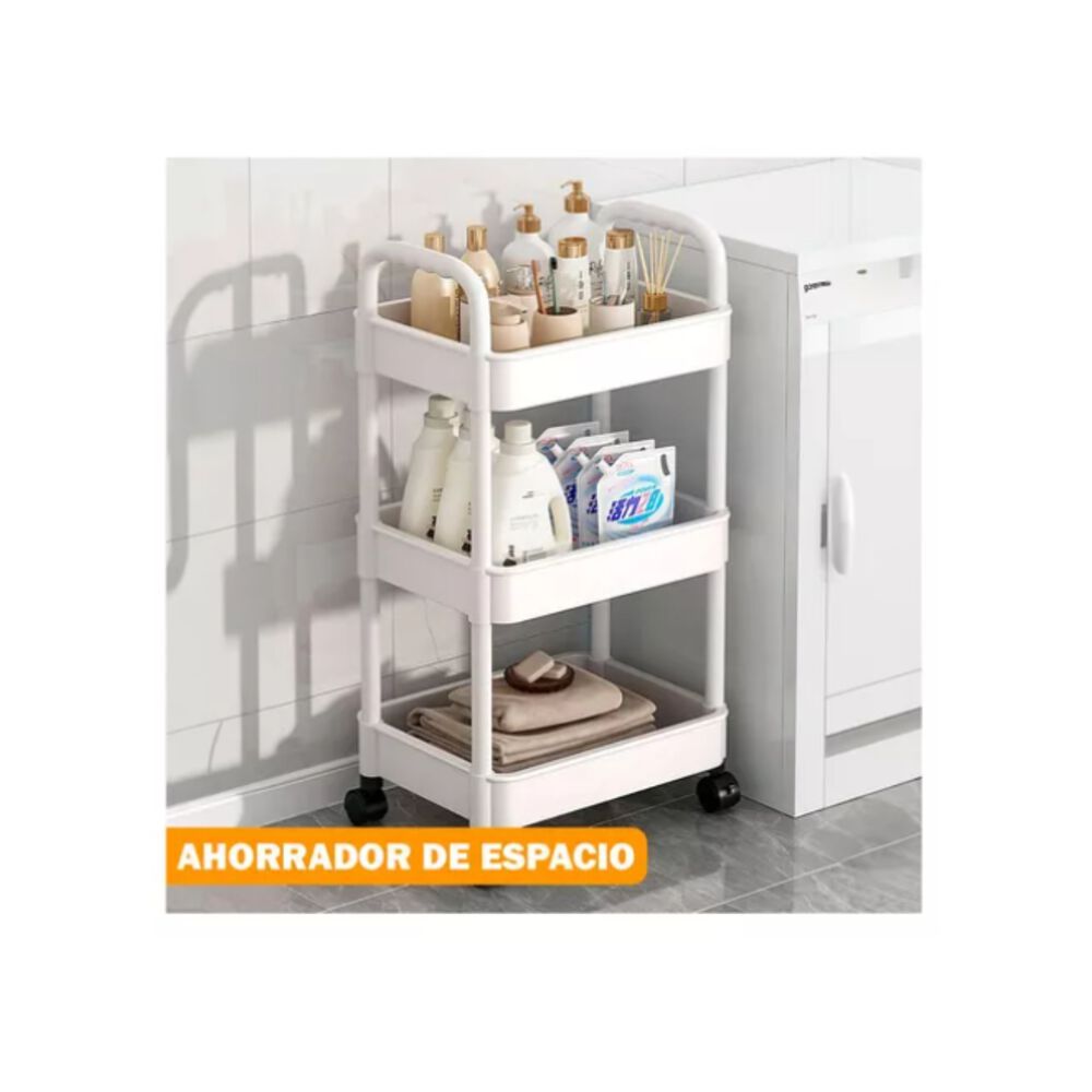 Carro Carrito Organizador Multiuso 3 Niveles Almacenamiento image number 4.0