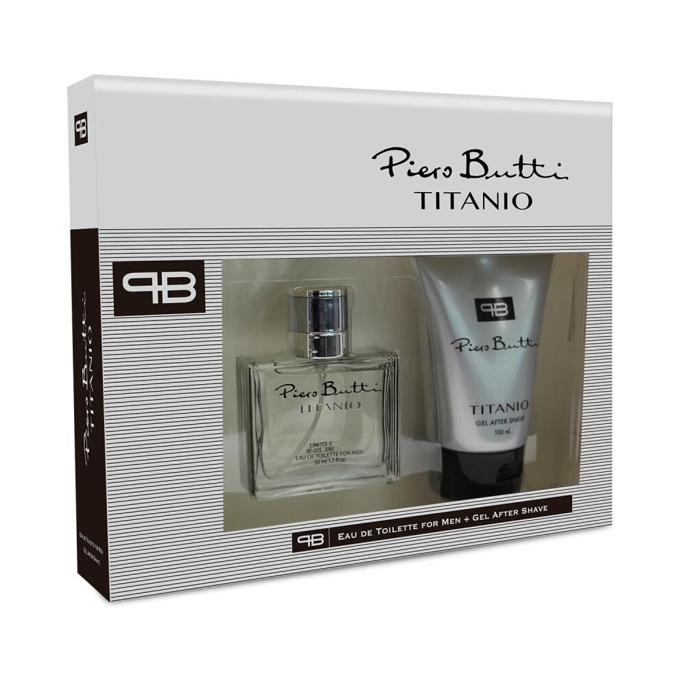 Perfume Titanio Piero Butti / 50 Ml / Eau De Toillete + Gel After Shave image number 0.0