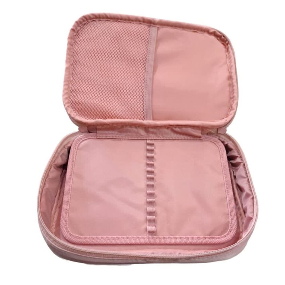 Estuche Gato Rosa Peluche Organizador Viaje Escolares image number 1.0