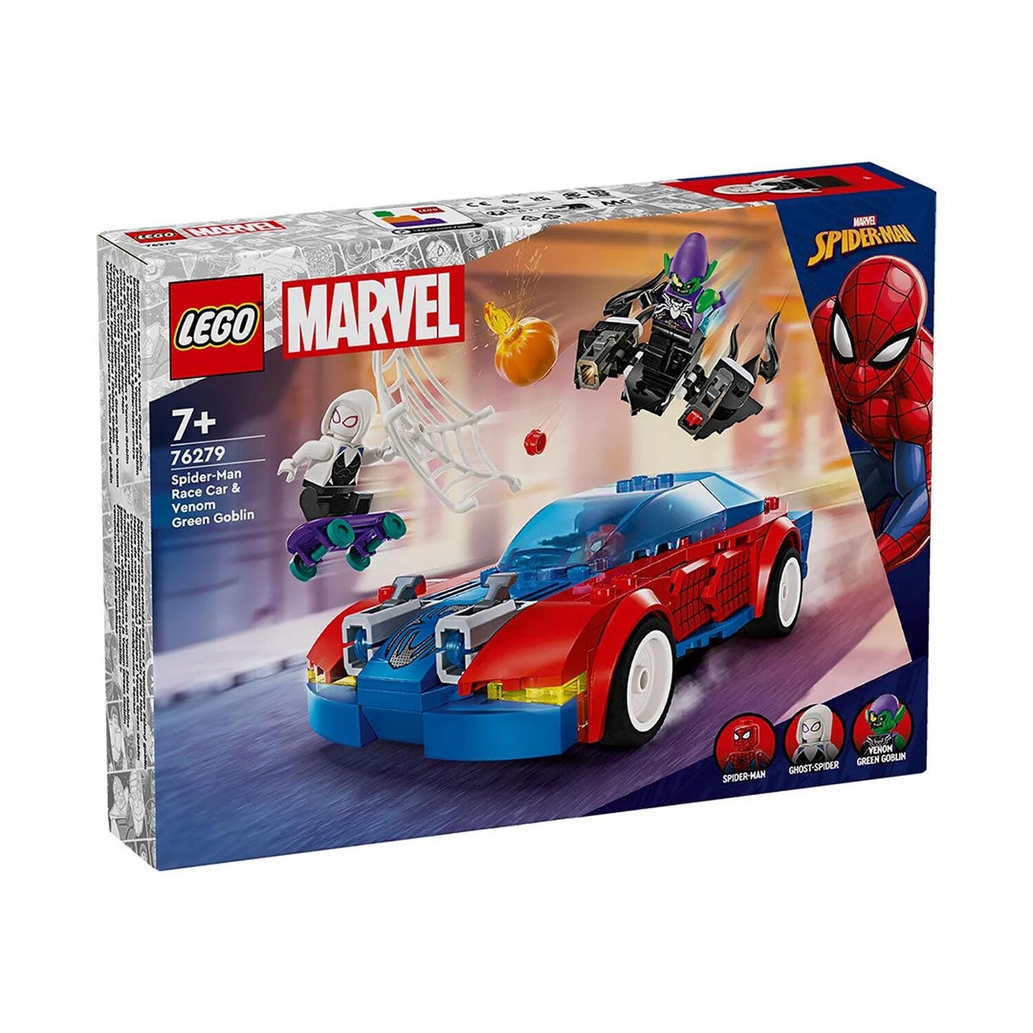 Lego Marvel - Auto De Carreras De Spider-man Y Duende Verde Venomizado - 76279 image number 7.0