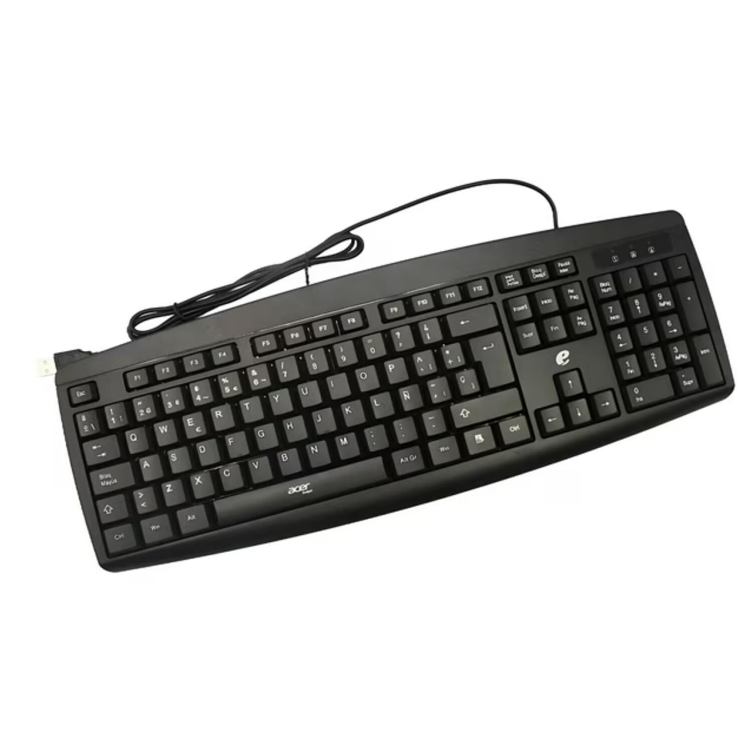 Kit Mouse Usb Y Teclado Espa&ntilde;ol Negro Eak030 image number 1.0