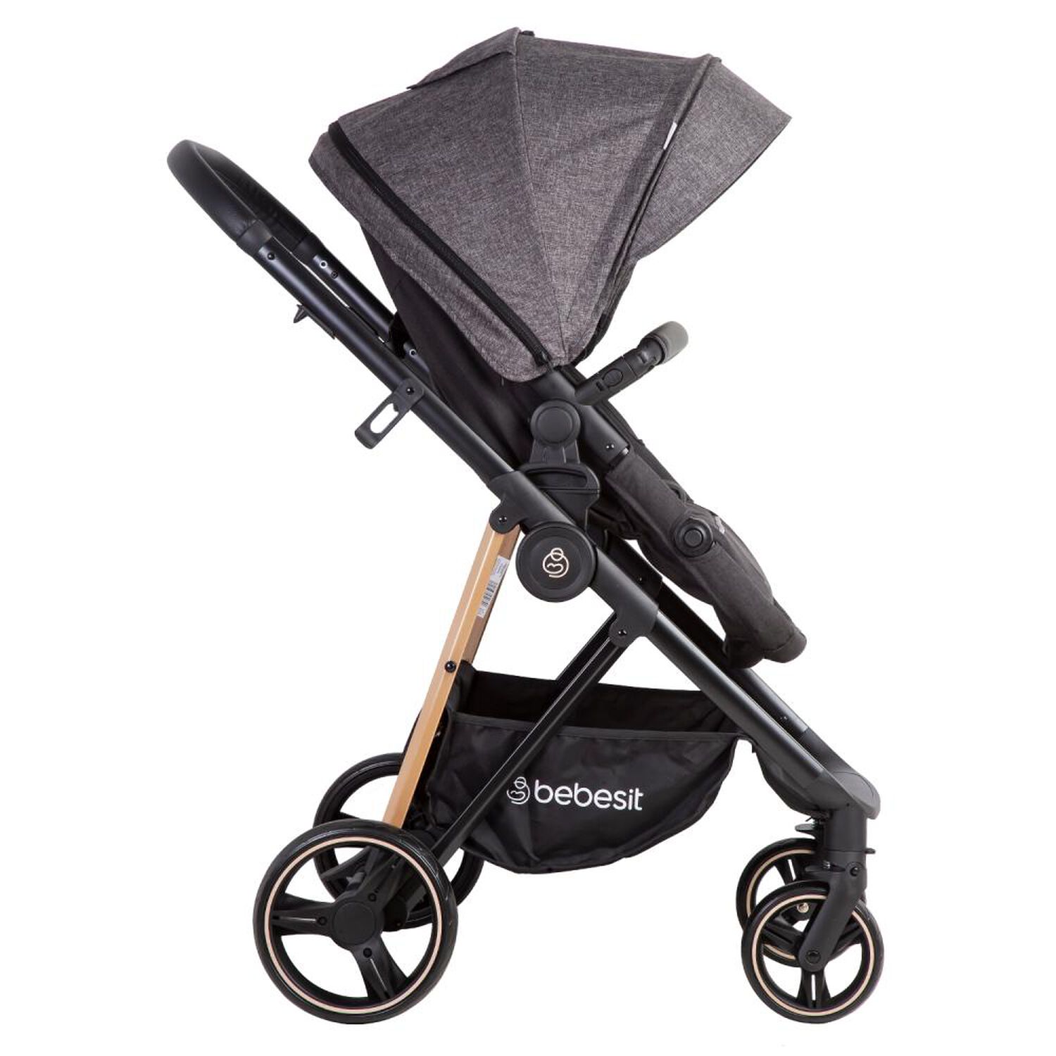 Coche Travel System Bebesit Cosmos Negro image number 3.0