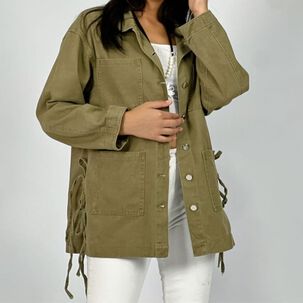 Chaqueta Larga De Mezclilla