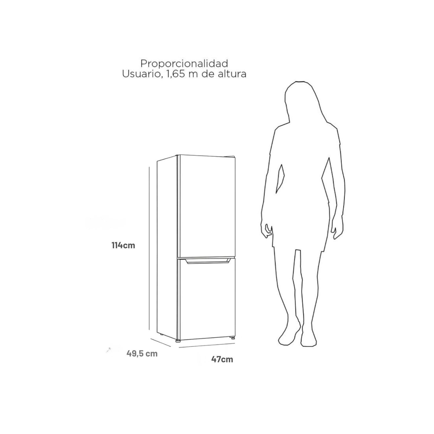 Refrigerador Bottom Freezer Frio Directo Lrb-140dfi Inox image number 2.0