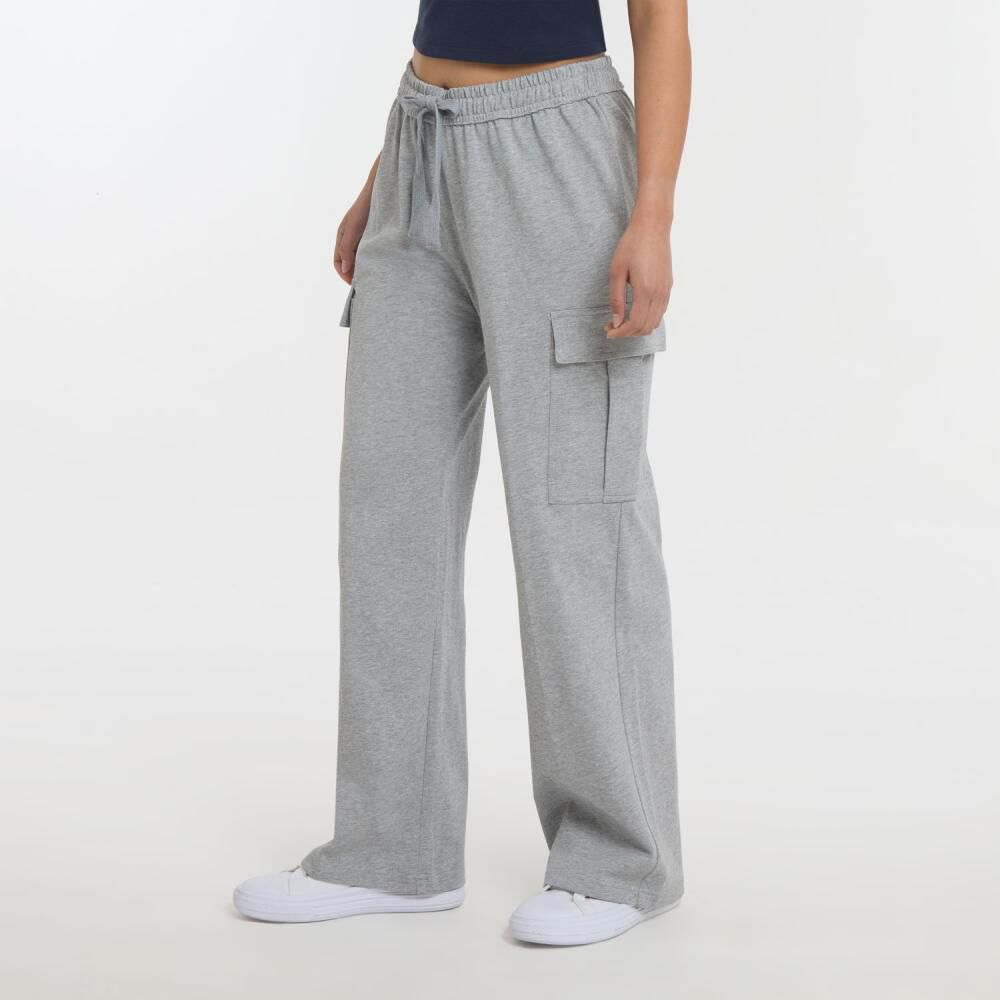 Pantalón De Buzo Tiro Medio Cargo Mujer Freedom image number 2.0