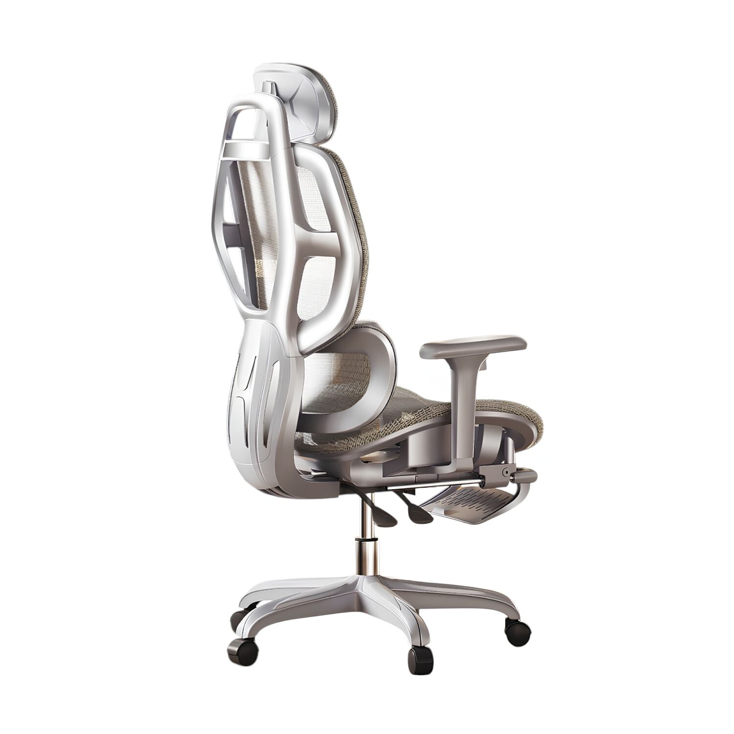 Silla De Escritorio Reclinable Premium E13 Gris Lubabycas image number 8.0