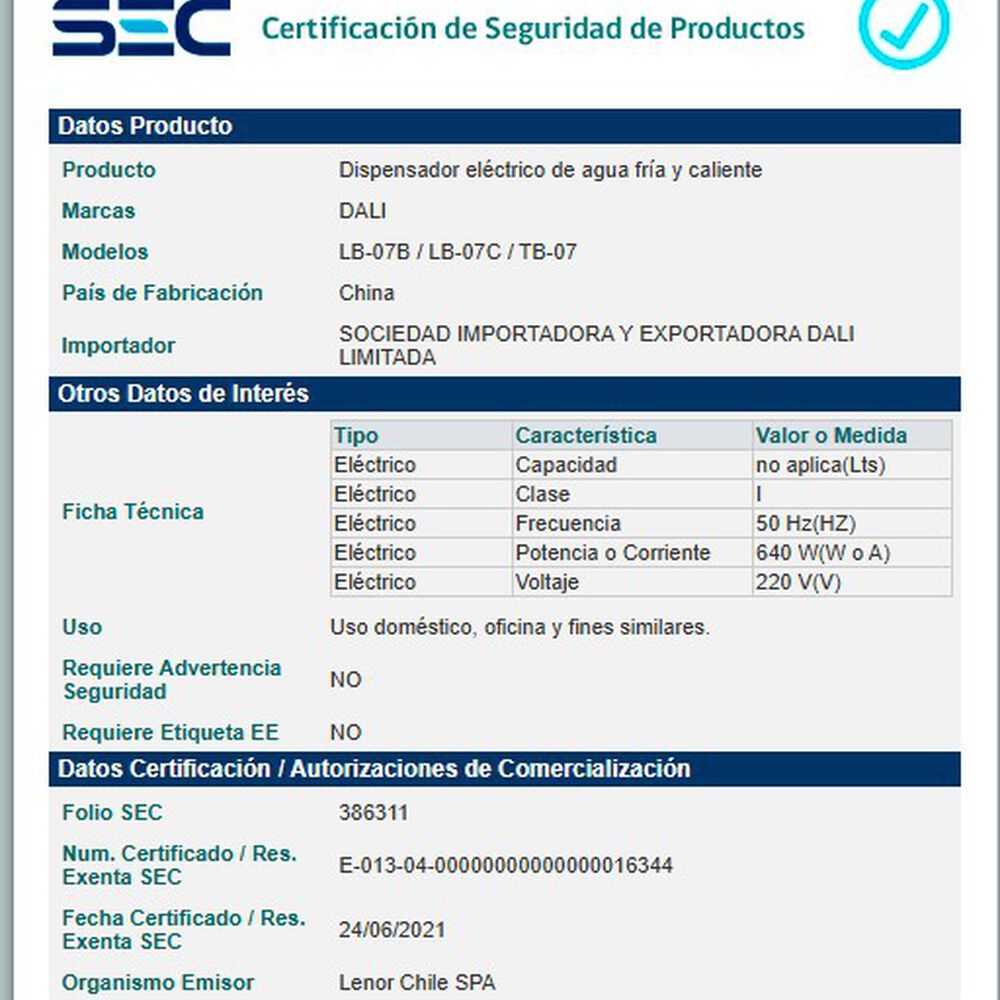 Dispensador Compresor Sobremesa Frio Y Caliente 3 Llaves image number 6.0