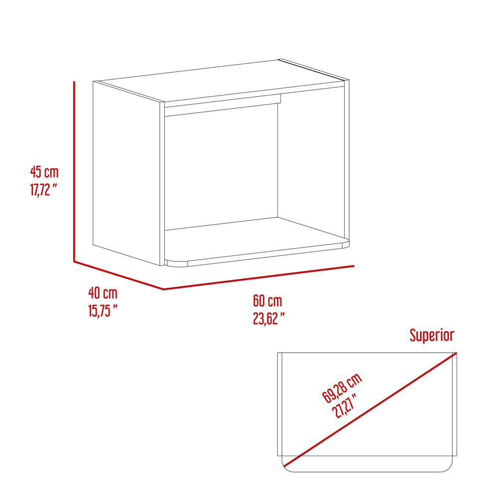 Mueble Para Microondas 60x45x40 Cm Blanco image number 5.0