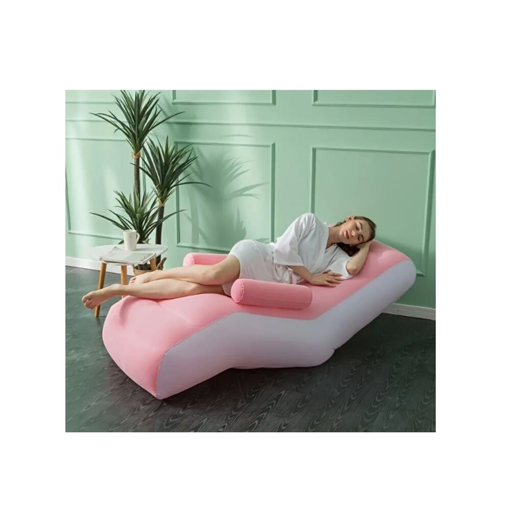 Sof&aacute; Sill&oacute;n Silla Puff Inflable Apoya Brazos Tumbona Camping image number 2.0