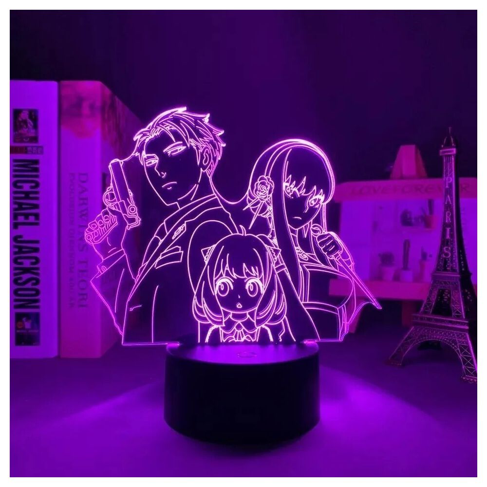 Lampara 3d Anya Loid Forger & Yor Briar Spy X Family image number 4.0