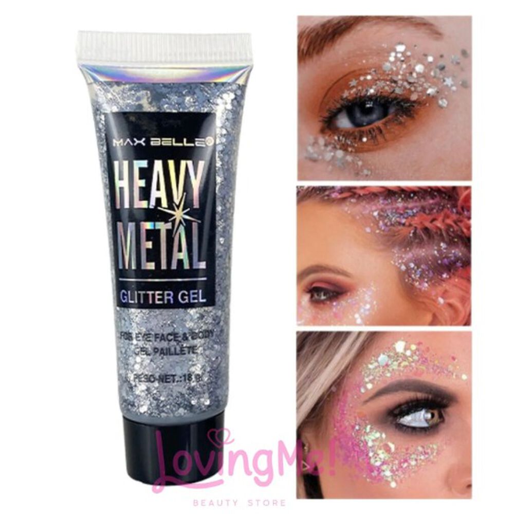 Heavy Metal Glitter En Gel Gris image number 0.0