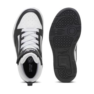 Zapatilla Urbana Ni&ntilde;o Puma Rebound V6 Mid Ac+ Ps Blanco/negro