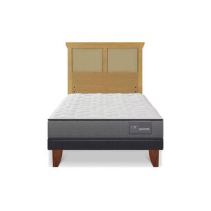 Cama Europea Cic Anatomic / 1.5 Plazas / Base Normal + Respaldo
