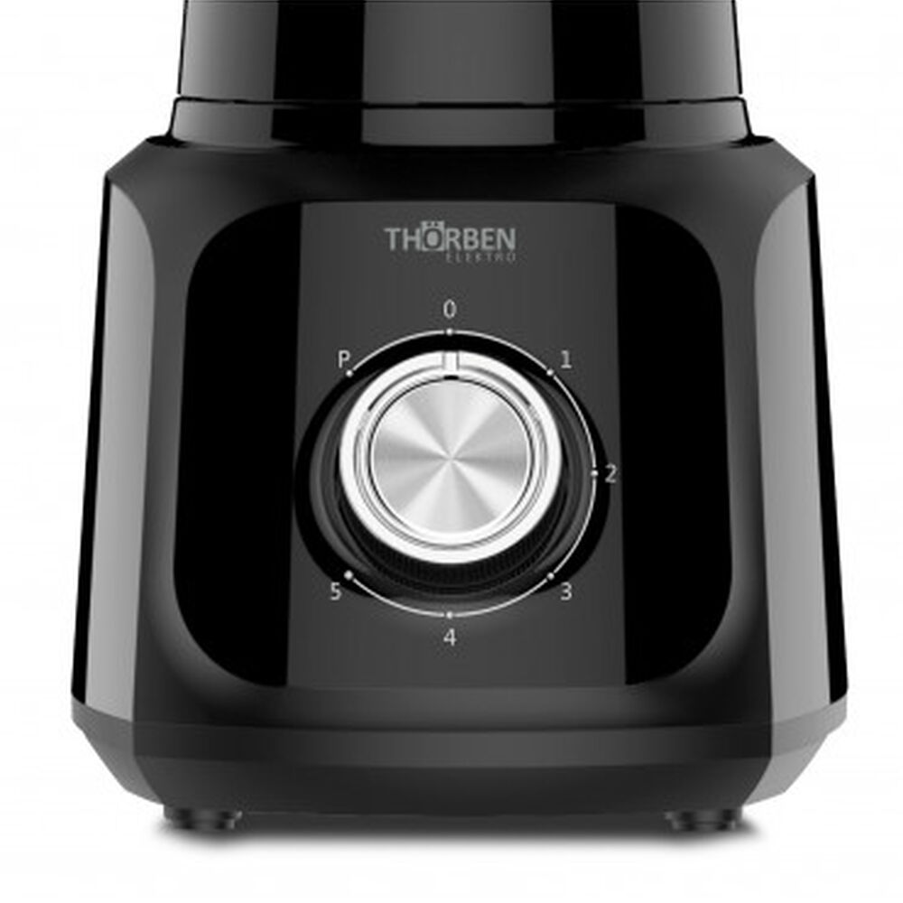 Licuadora 5 Velocidades 1,7l Thor Matt Black Blender 600w image number 3.0