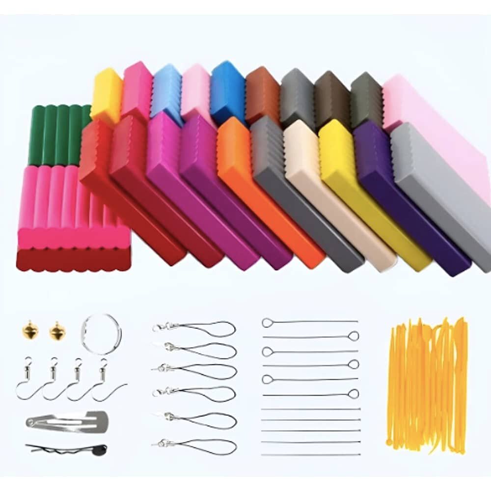 Arcilla Polim&eacute;rica No T&oacute;xica Con 24 Colores Y Accesorios image number 0.0