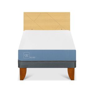 Cama Europea Cic Excellence / 1.5 Plazas / Base Normal + Respaldo