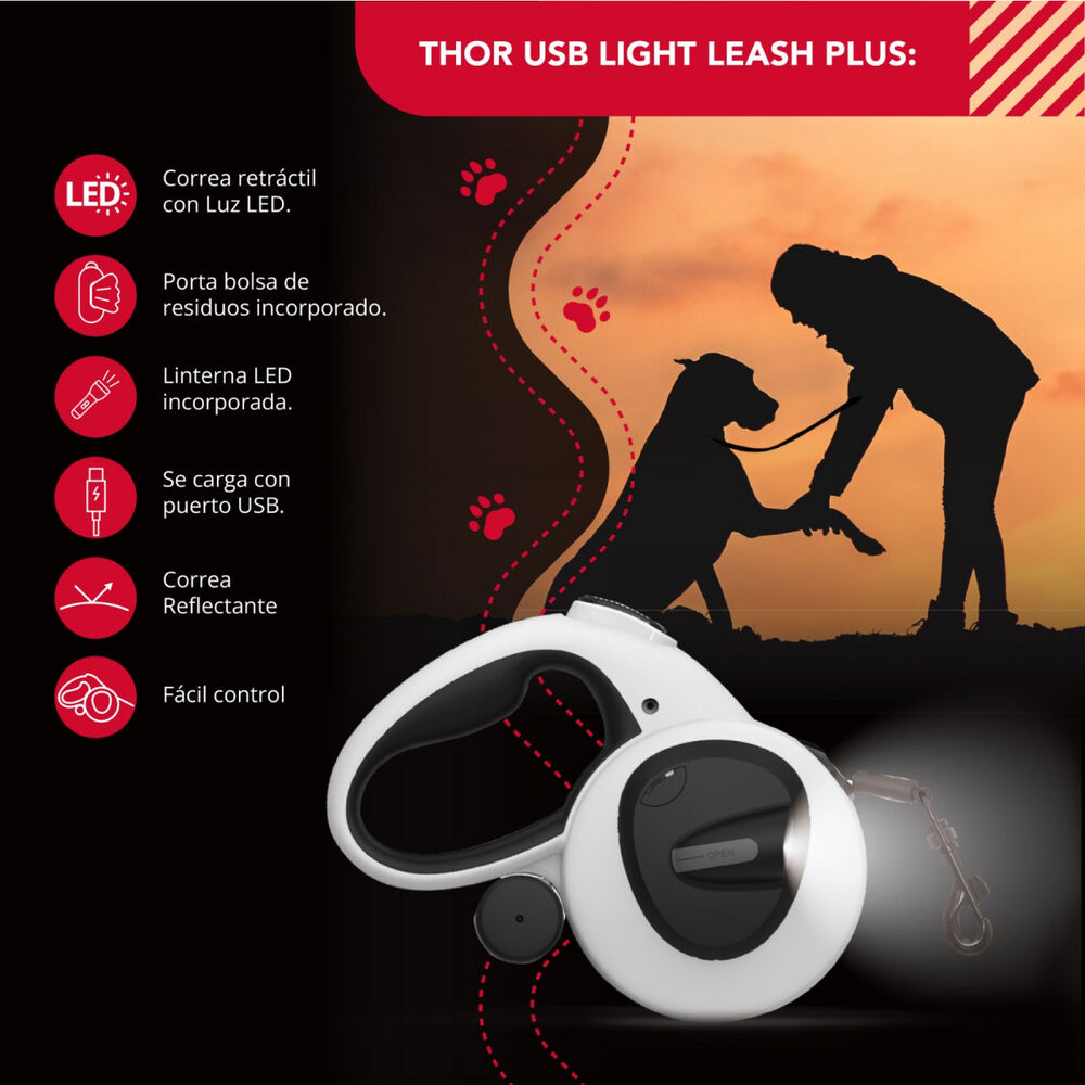 Correa Luminosa Thor Usb Light Leash Plus L image number 1.0