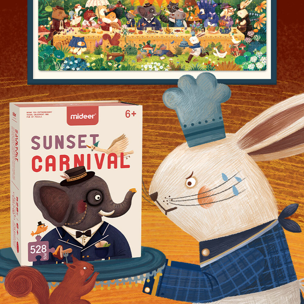 Puzzle Carnaval 528 Pcs Mideer image number 4.0