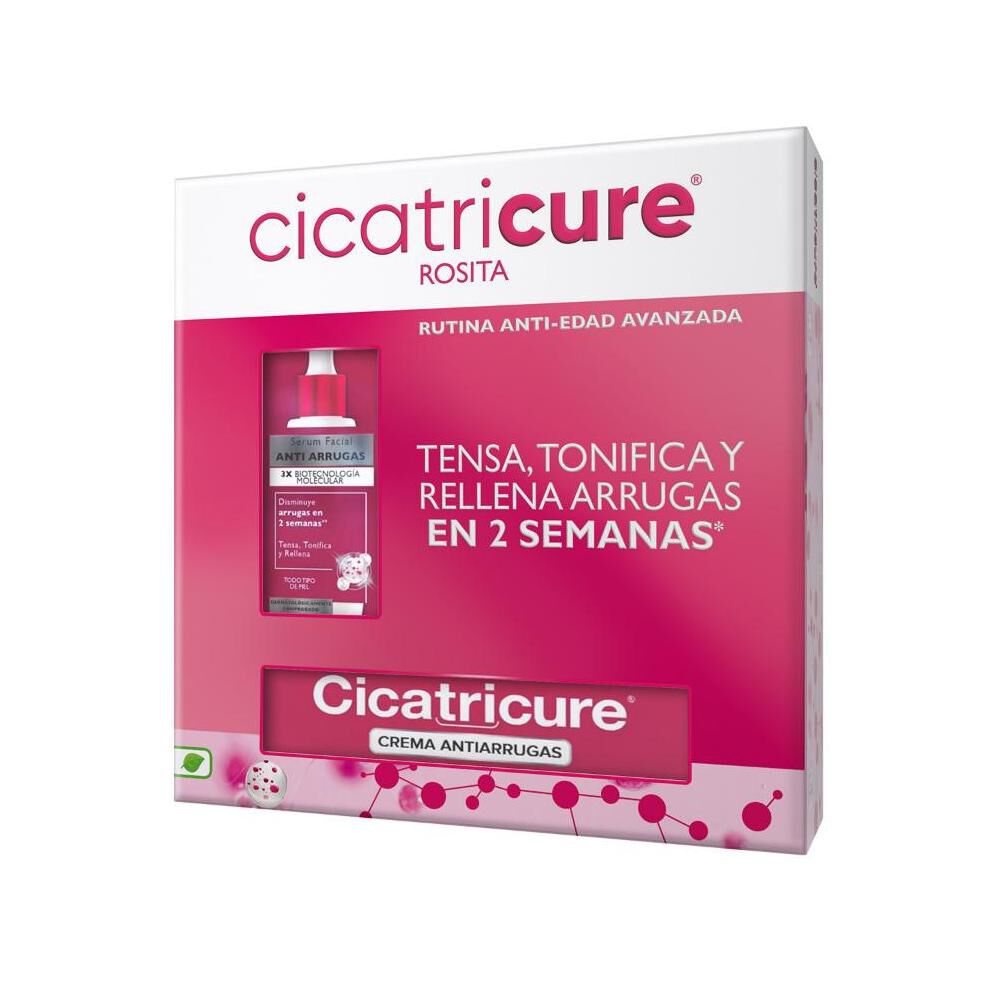 Pack Cicatricure Sérum Antiarrugas 30 Ml + Crema Rosita Antiarrugas 60 G image number 2.0