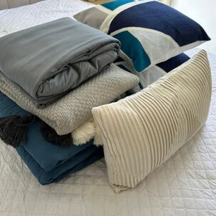 Set Renovaci&oacute;n Verano Dormitorio 6 Piezas | Cubrecama + Cojines King