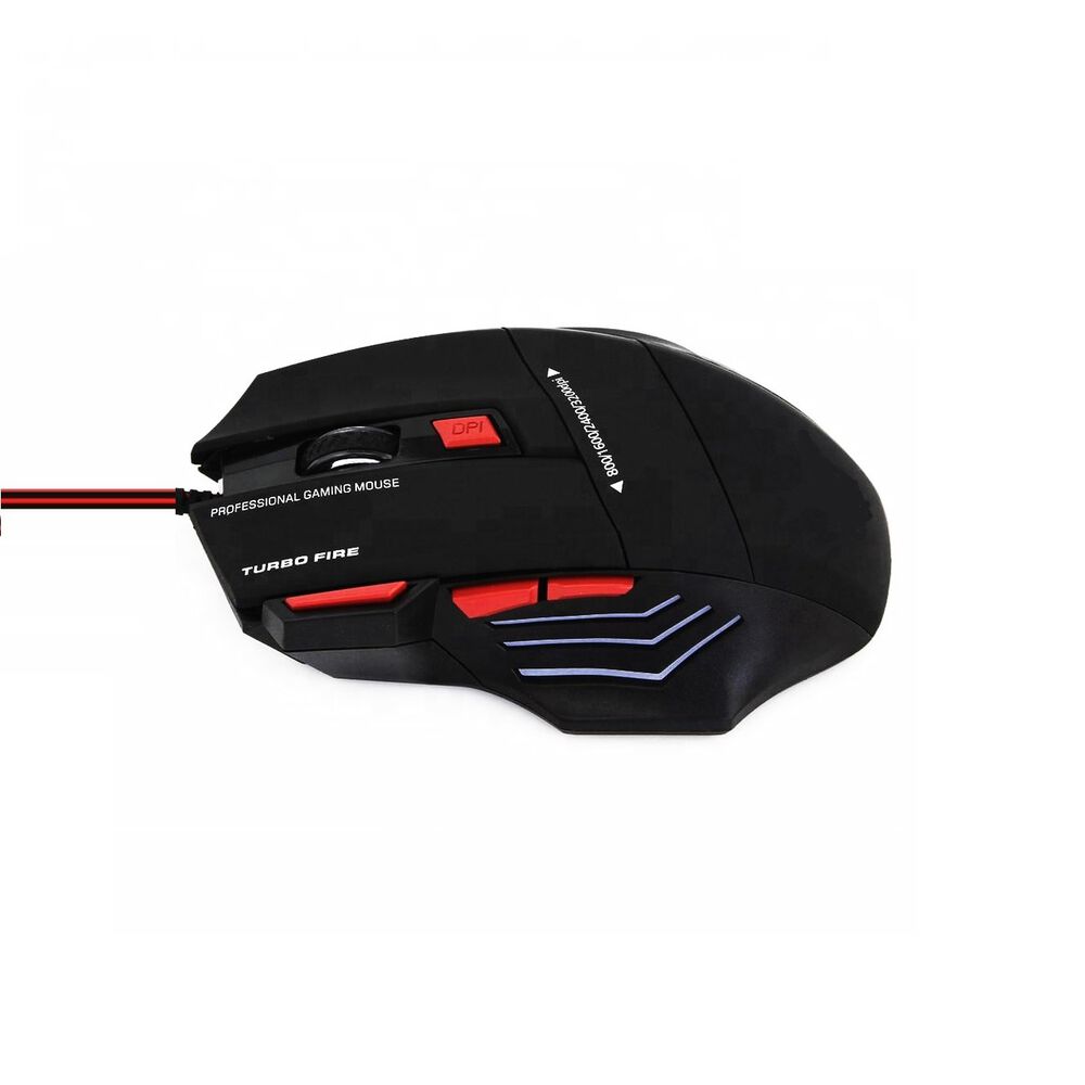 Mouse Gamer 7 Botones 3200 Dpi + Turbo Fire Reptilex Rx0006 image number 3.0