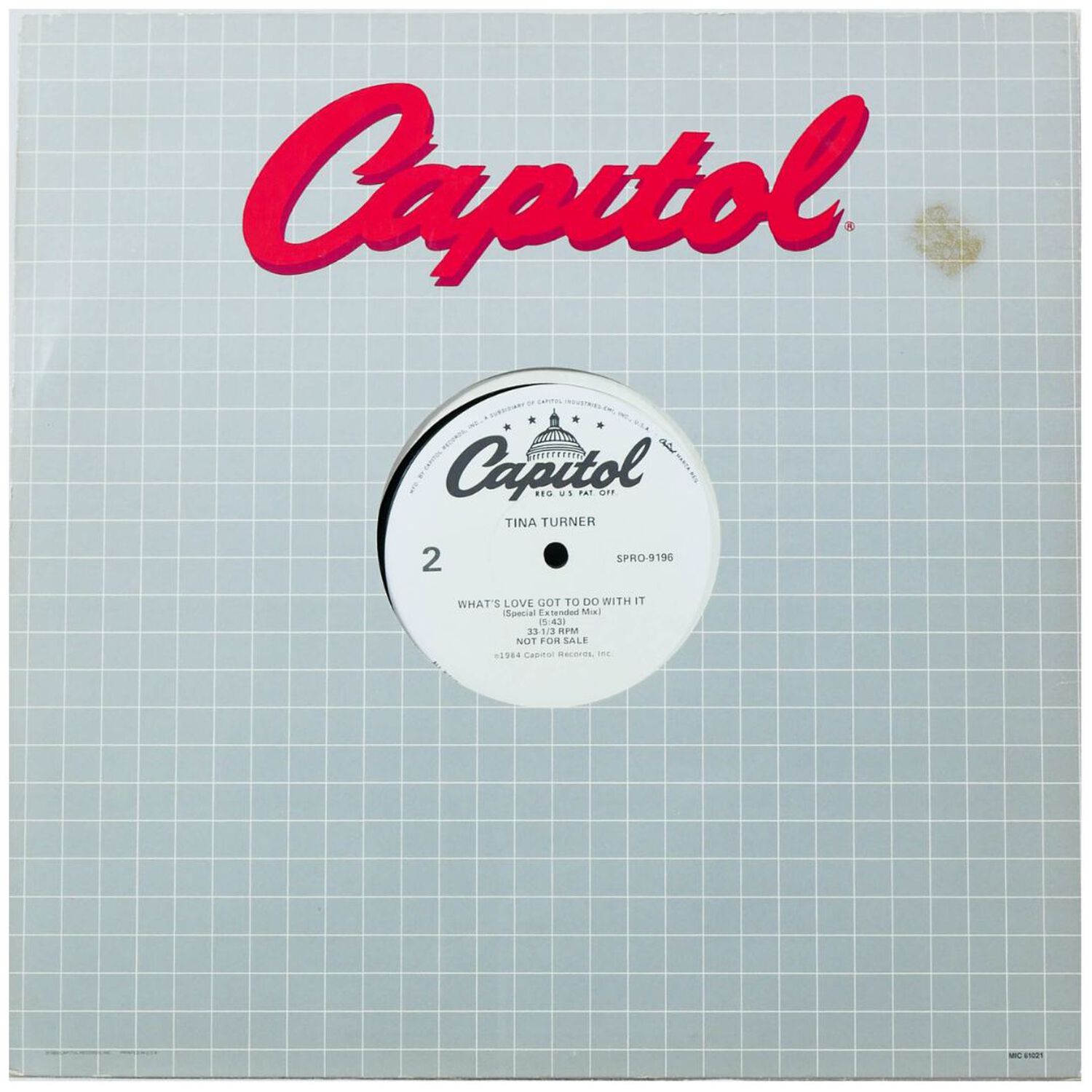Tina Turner - What's Love Got To Do With It | 12" Maxi Single Usado image number 1.0