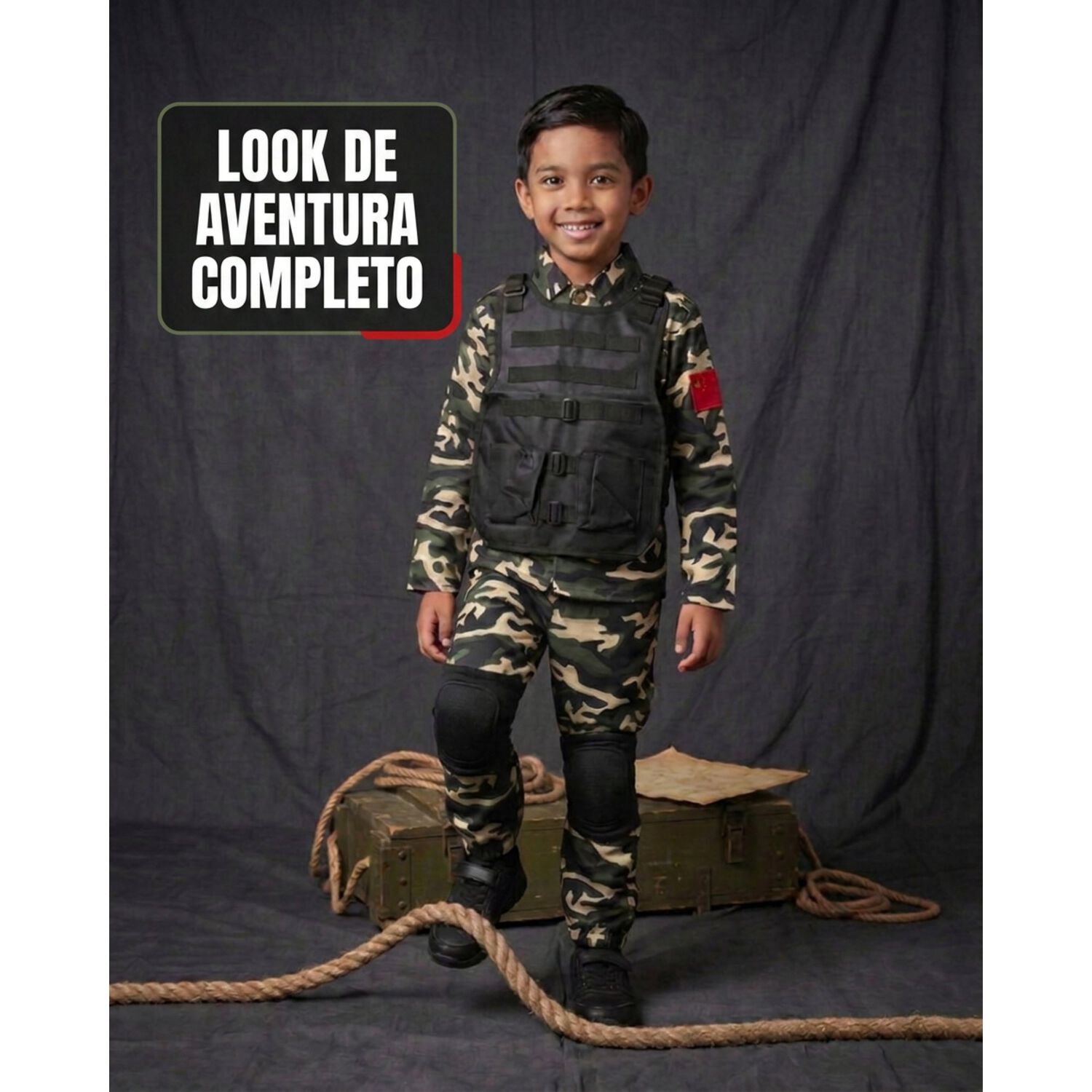 Disfraz Infantil Militar Marino Navy Seal Usa image number 3.0