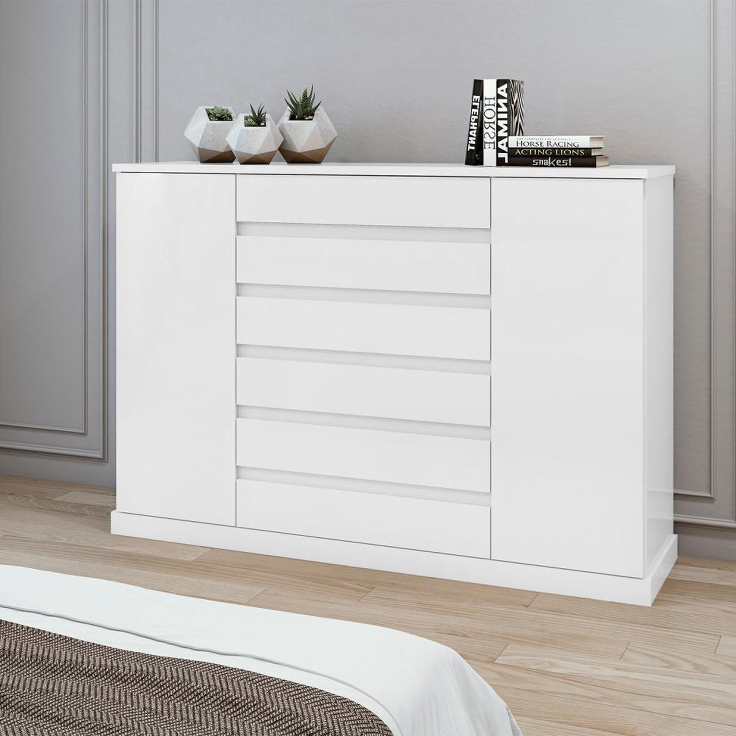 Comoda Di Poretti Design Comoda Vedra / 2 Puertas / 7 Cajones image number 4.0