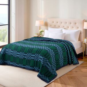 Frazada Andes Classic Escoces Azul 1.5 Plazas