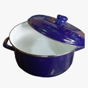 Olla Enlozada Azul Oscuro