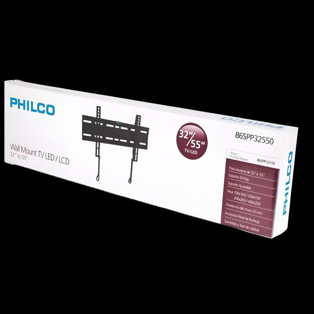 Soporte De Tv Fijo De 32” A 55” Reforzado 50 Kg Max 32550 image number 5.0