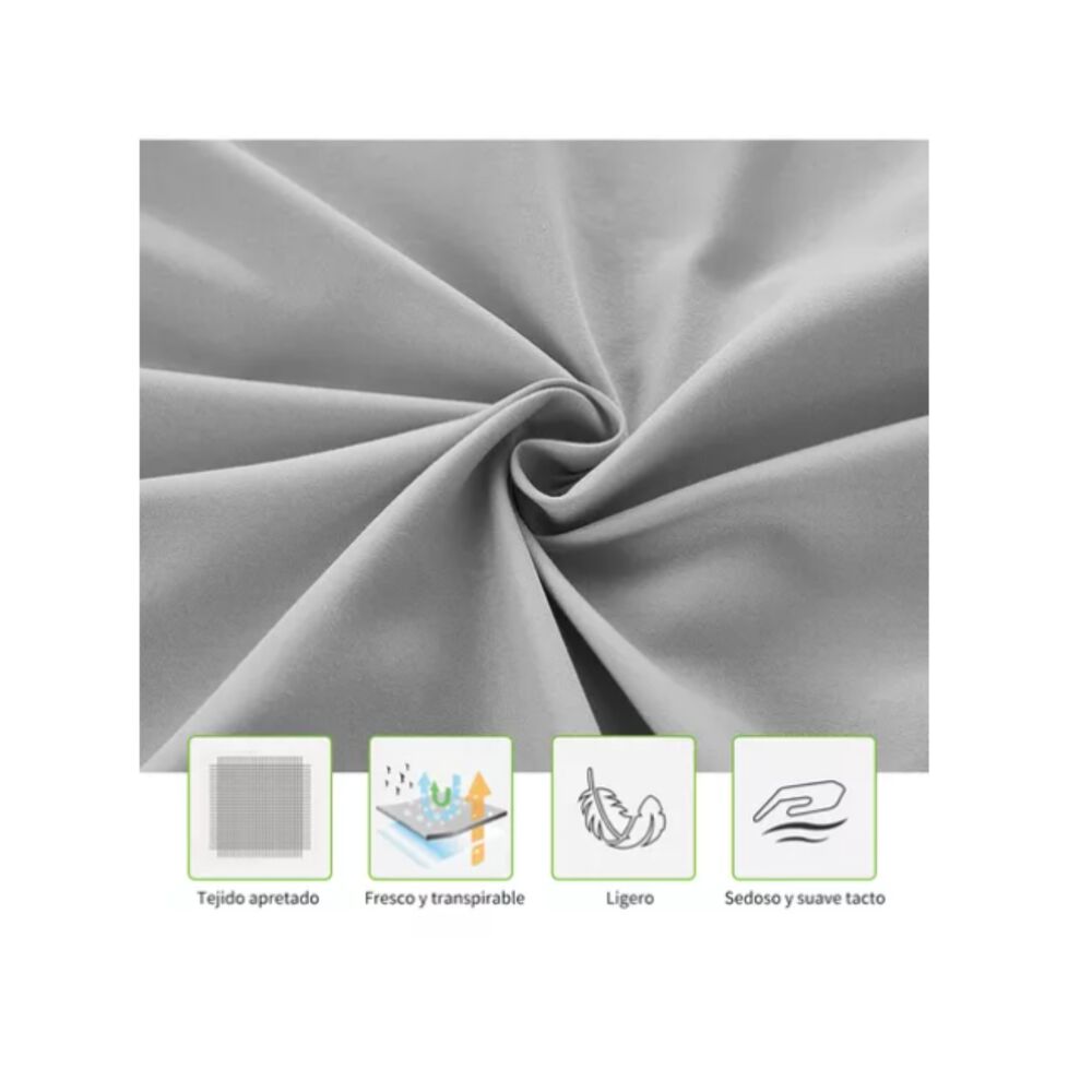 Juego De Sábana 200 Hilos 2 Plazas 4 Piezas Variedad Colores image number 14.0