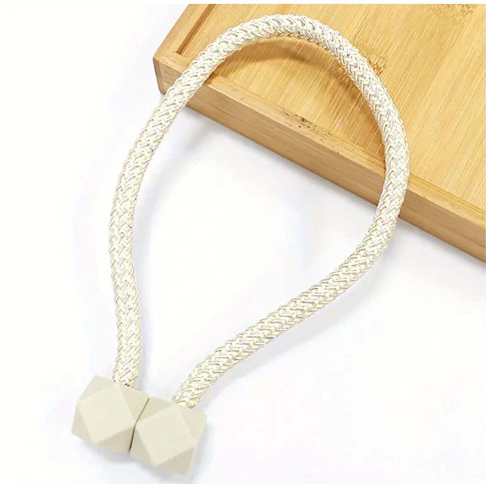 Pack De 02 Sujetadores - Abrazaderas Magneticas Para Cortinas Crema image number 0.0