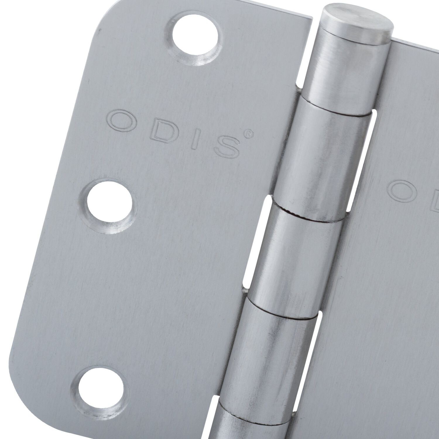 Pack 2 Bisagras Acero Odis 3,5&rdquo;&times;3,5&rdquo;&times;2,0mm Canto Redondo - Plata image number 2.0