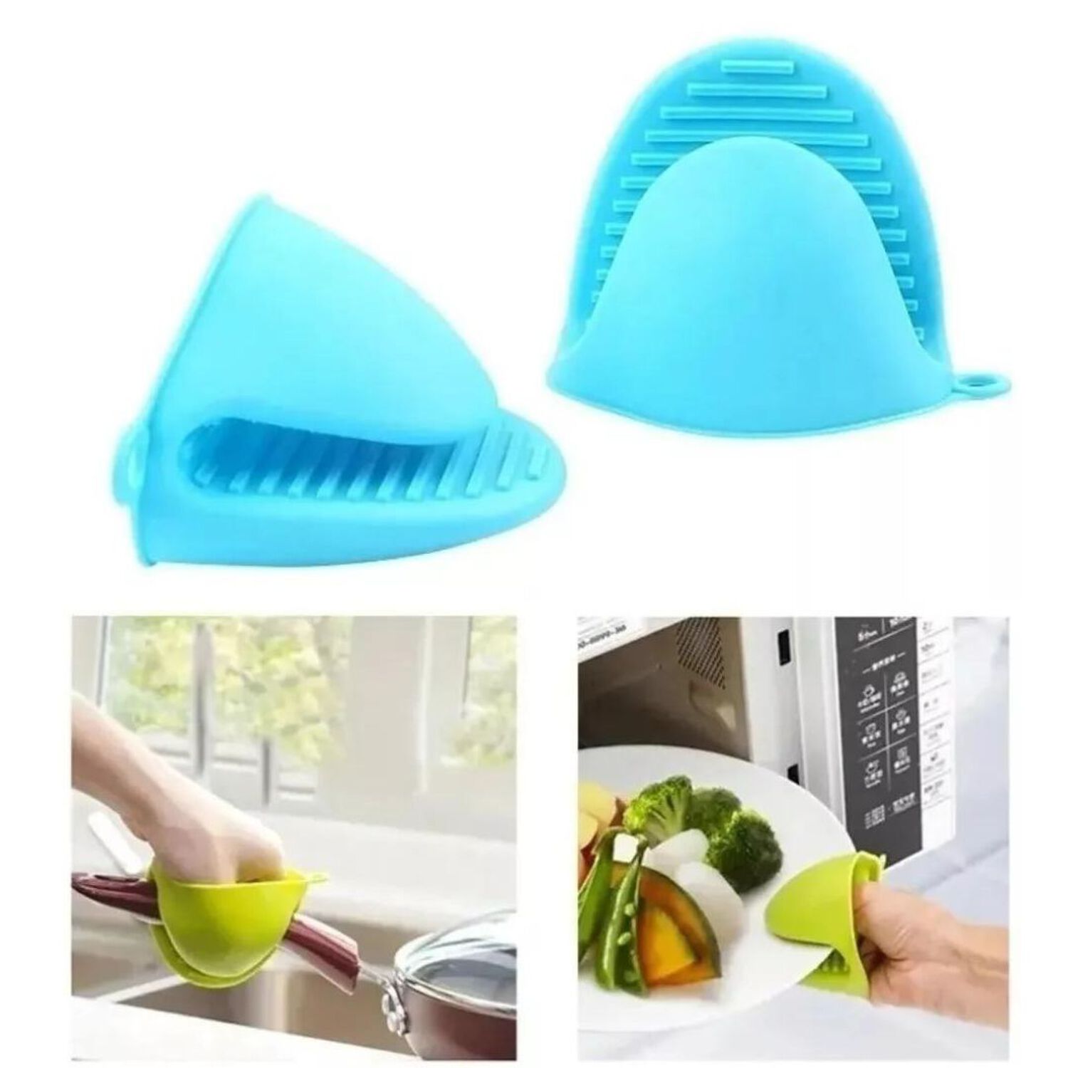 Par De Guantes Para Horno Toma Olla Protector De Silicona Cocina image number 5.0