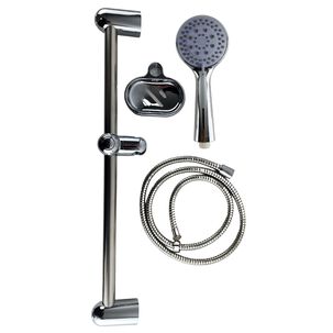 Kit Cabezal Ducha Manguera 150cm Barra Ajustable Y Jabonera