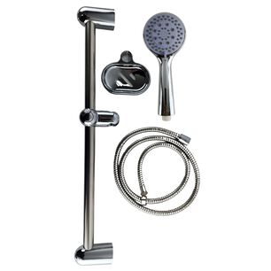 Kit Cabezal Ducha Manguera 150cm Barra Ajustable Y Jabonera