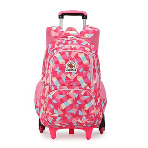 Mochila Infantil 6 Ruedas 30l Capibag Rosada