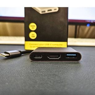 Adaptador Multipuerto 3 En 1 Usb Tipo C 3.0 A Hdmi 4k