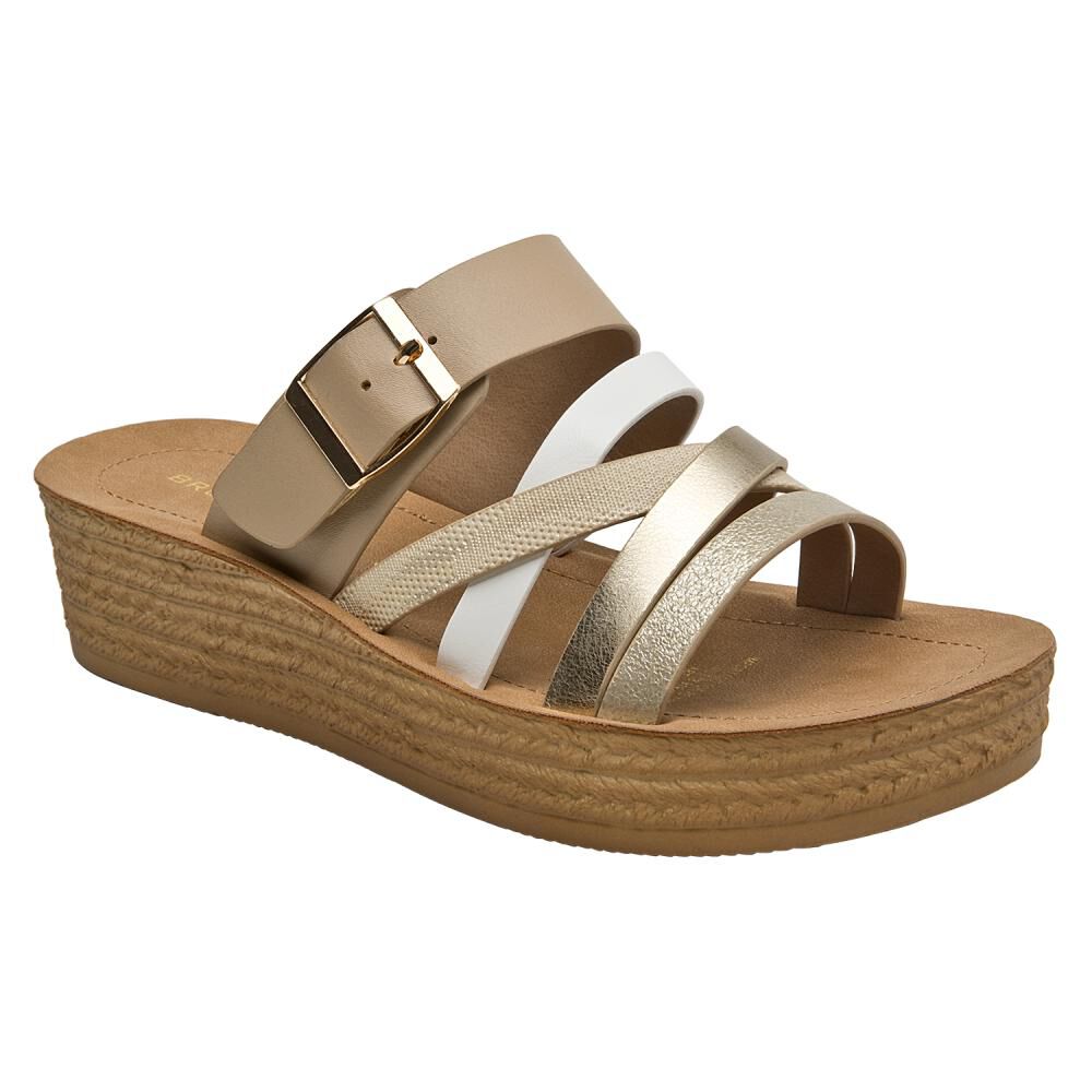 Sandalia Mujer Bruno Rossi Brm0113 Beige image number 1.0