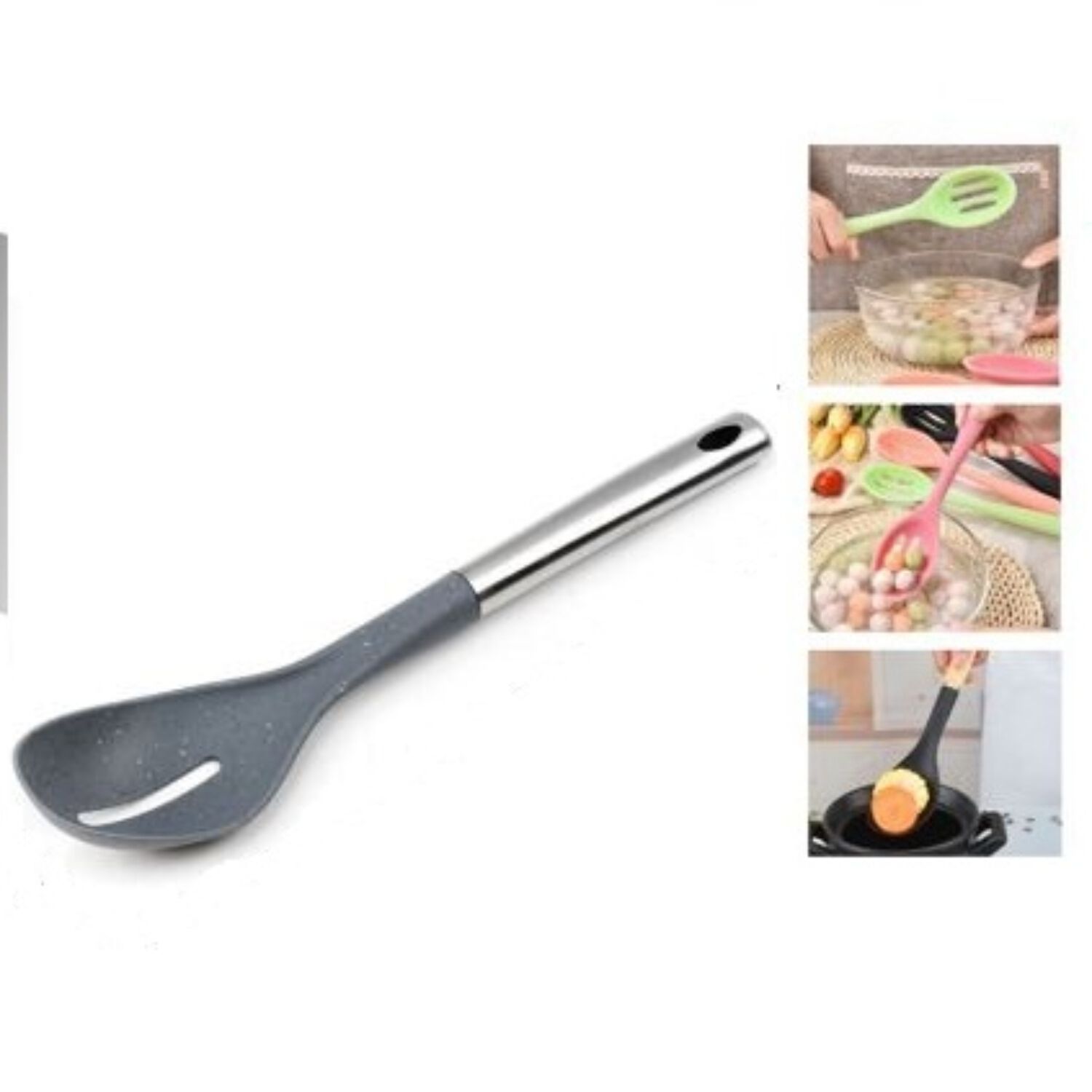 Cucharon Para Arroz Calada Txm7-gb5 Mango Acero image number 0.0