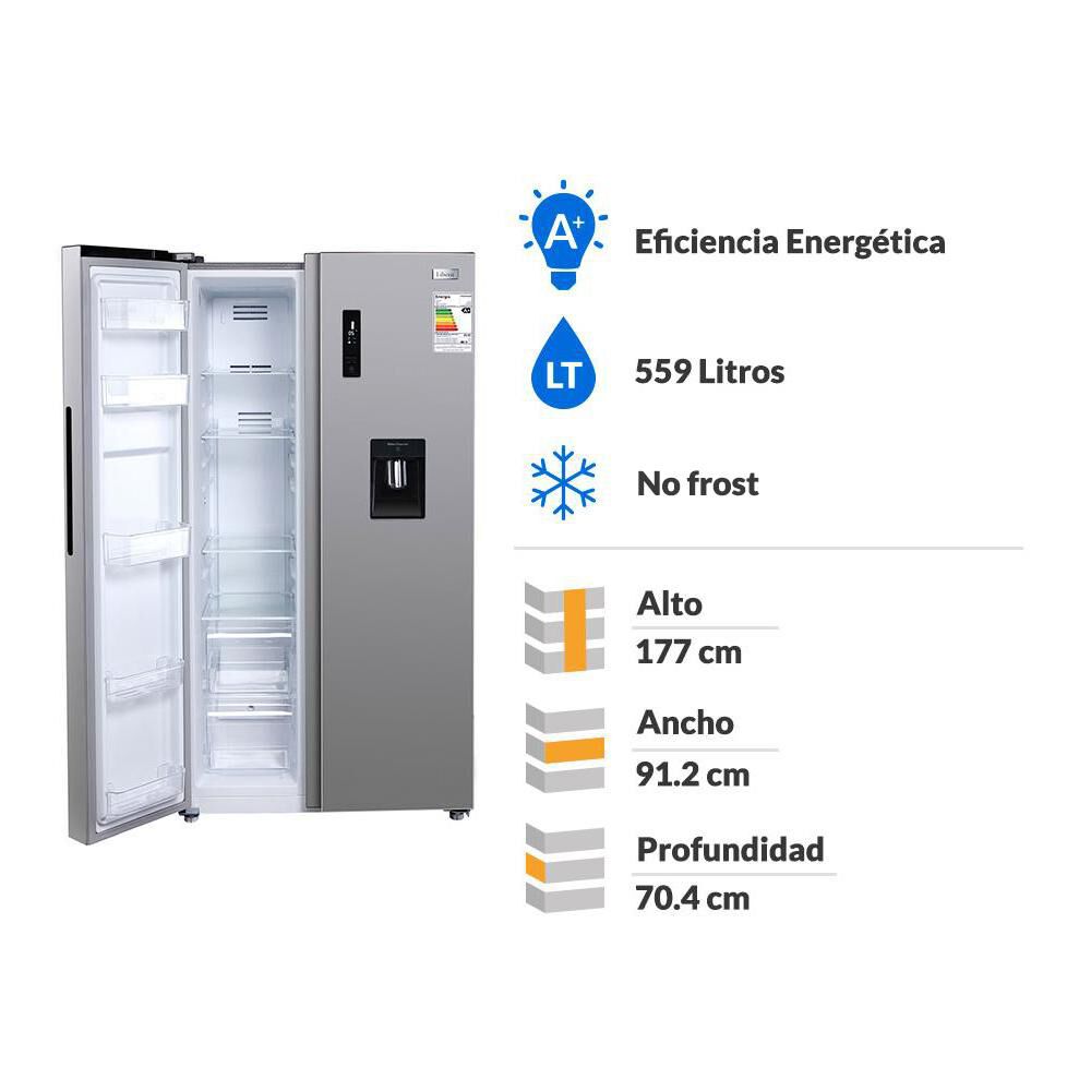 Refrigerador Side By Side Libero LSBS-560NFIW / No Frost / 559 Litros / A+ image number 1.0