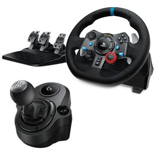 Logitech Driving Force Volante De Carrera G29 + Pedales Ps3/ps4/pc + Palanca De Cambios Serie G