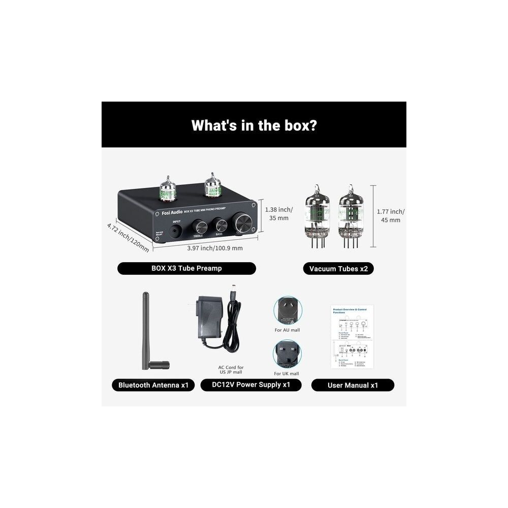 Preamplificador Bluetooth Para Tornamesas Fosi Audio Box X3 image number 4.0