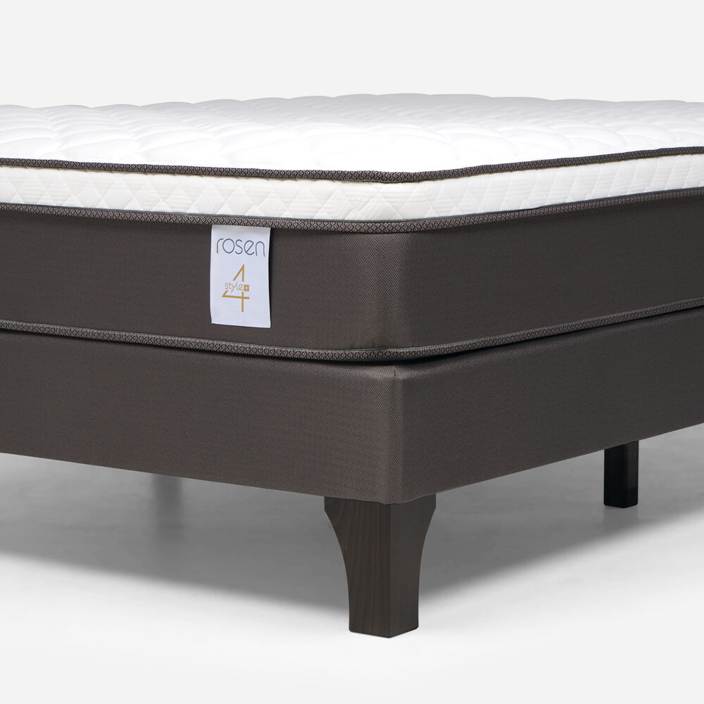 Cama Europea Rosen New Style 4 Plus / 2 Plazas / Base Normal  + Set Maderas Ferrara Gris image number 5.0