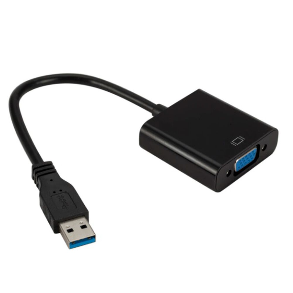 Adaptador Usb A Vga Convertidor Usb 3.0 Normal Macho A Vga Hembra image number 0.0