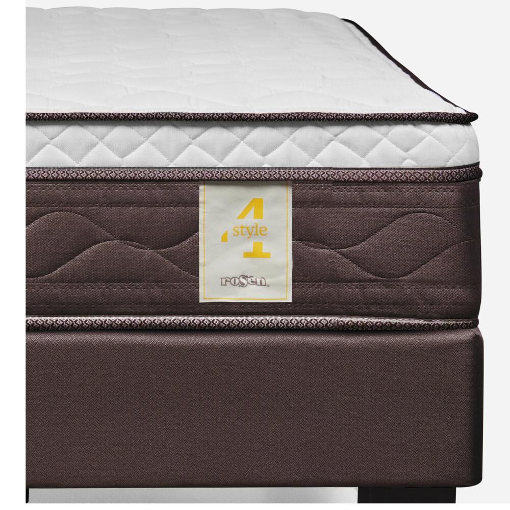 Cama Europea Rosen New Style 4 Plus / 2 Plazas / Base Normal + Respaldo Rachel image number 2.0